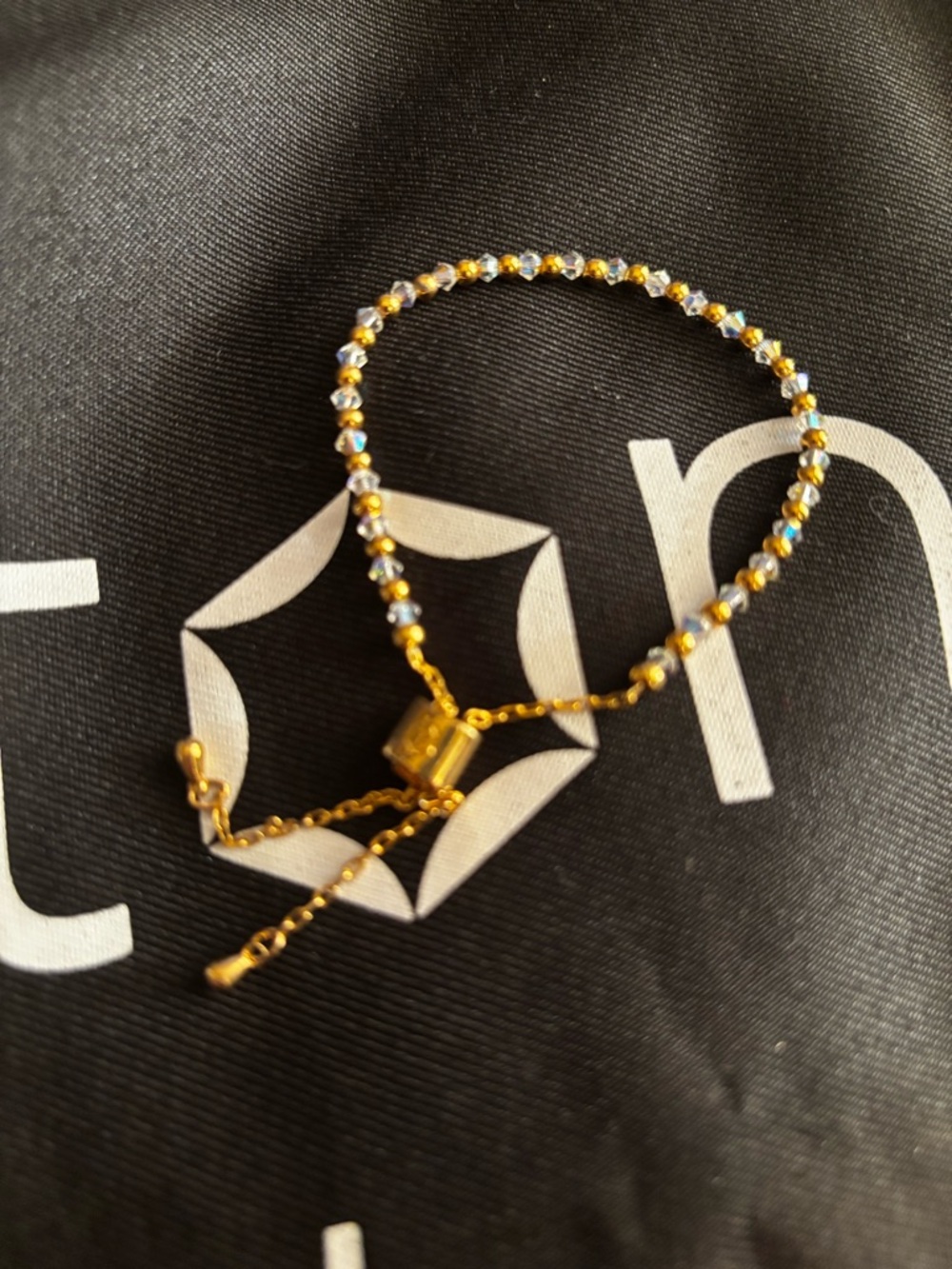 Touchstone Crystal Gold-Tone Bracelet Bravo golden